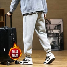 特批35裤子男士冬季加绒加厚宽松休闲哈伦裤男春秋束脚运动裤男，女装休闲裤，星座218-1（原230）