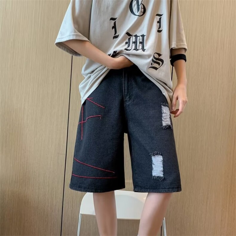 青春流行ins男直筒水洗牛仔裤P36,男装牛仔裤,星座1116-2