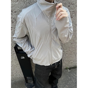 春夏款高品质冰感速干防晒服休闲户外运动外套透气弹力机能风夹克图片
