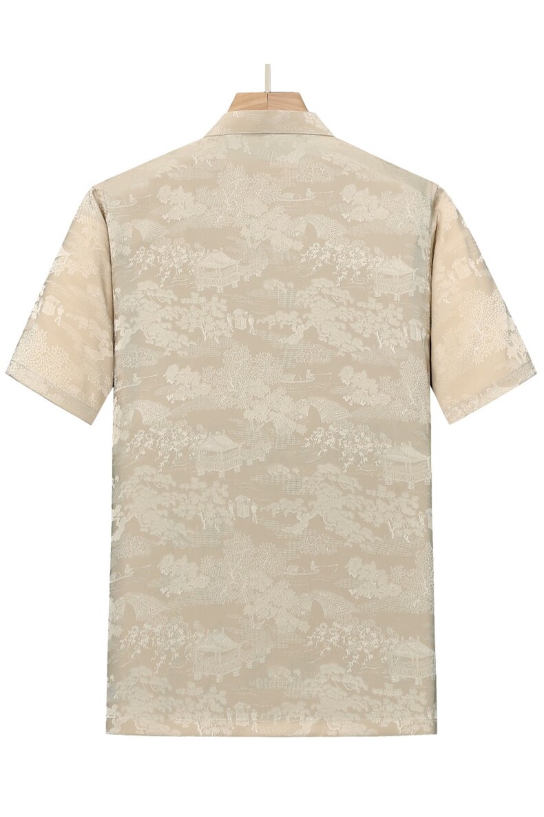 夏季中老年男士中式唐装风香云纱居士服汉服上衣TRS2305-P60,男装T恤,星座1105-3