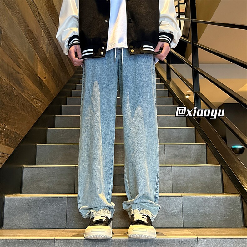XZ616秋季新款复古设计感刺绣牛仔长裤TY981P55控68,男装休闲裤,星座512A（原616）