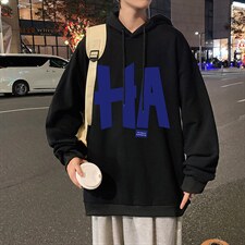 WY2258-P35纯棉连帽卫衣男大码运动帽衫宽松薄外套男，男装卫衣，电商A040