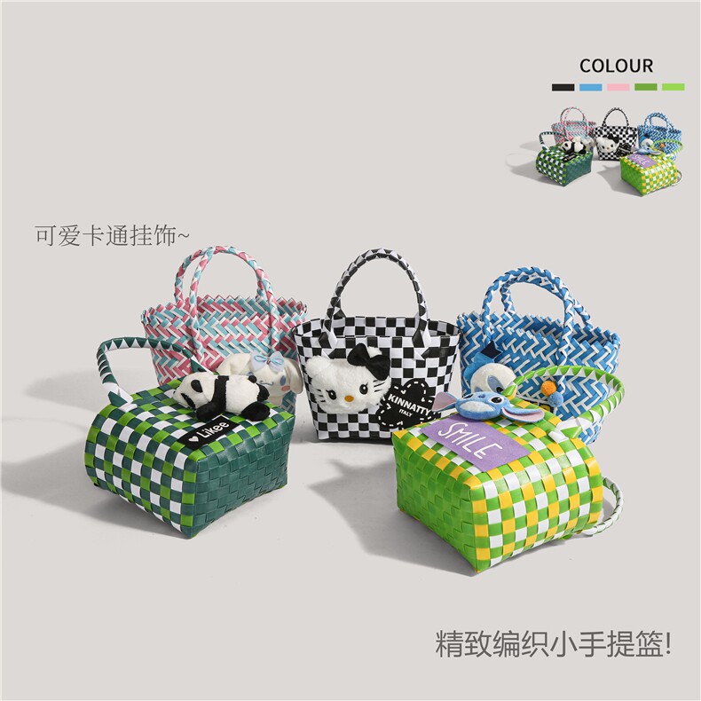 2533小号编织包，美伢姑娘毛绒玩具