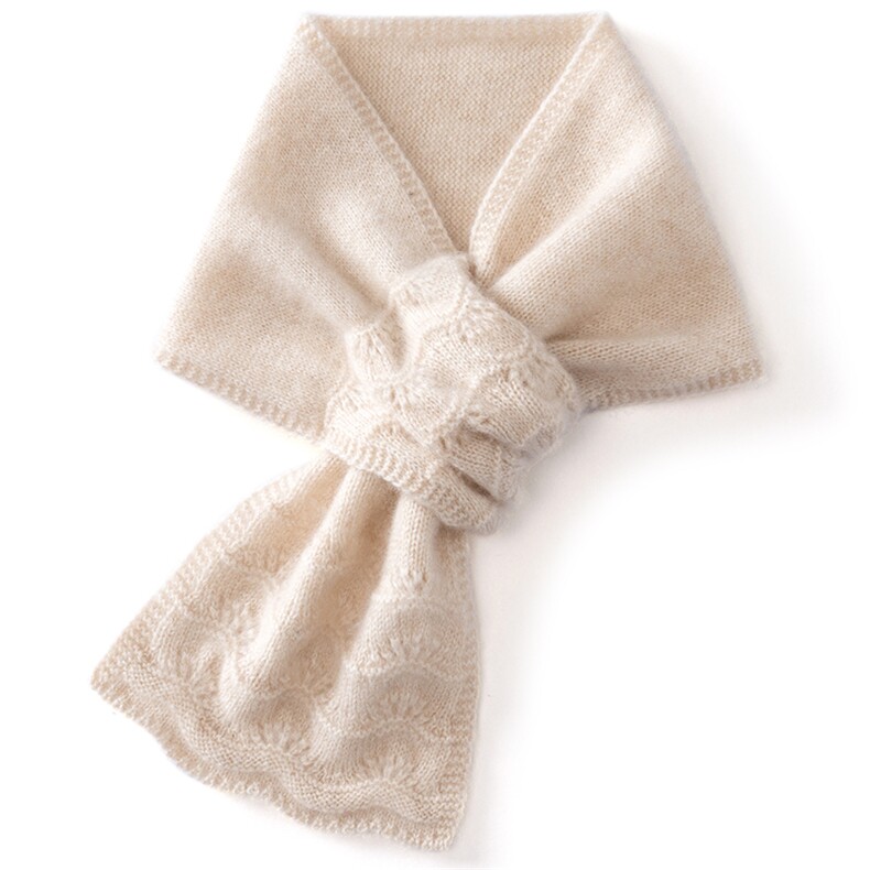 2025年时尚百搭通勤简约休闲穿扣围巾，围巾，臻歆羊绒