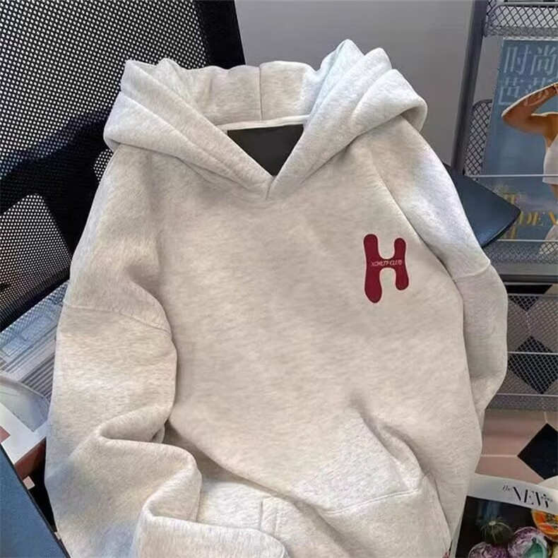 美式高街情侣装超好看卫衣男女秋休闲连帽外套衫S562P33,女装短外套,星座1112-1