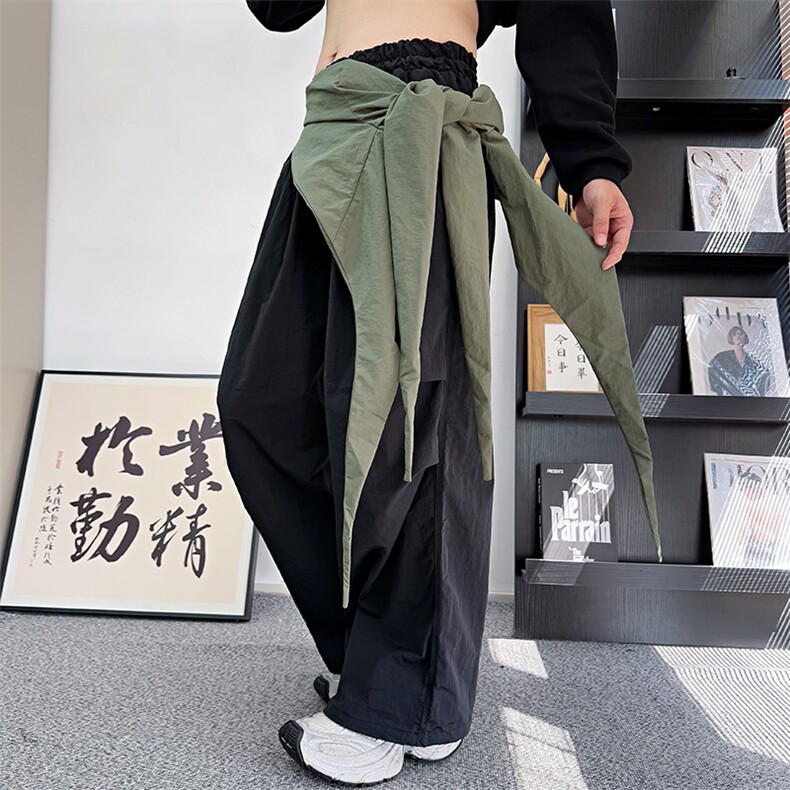 CK13/P88控118秋季中性风美式宽松多穿可拆卸腰带抽绳速干裤图首图片