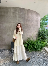 【现货】毛衣吊带连衣裙两件套套装送腰包5752-P175K258，女装套装/套裙，2C332