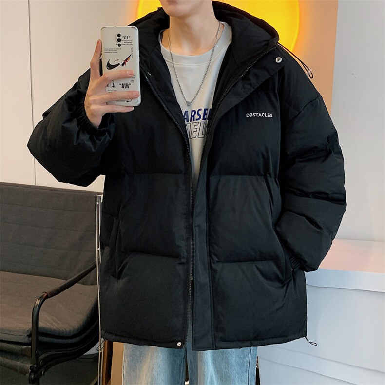 冬季新款羽绒韩版宽松加厚连帽保暖青少年棉衣外套WT09-P60,男装棉衣,电商A128