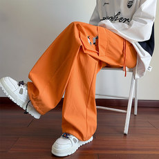 抖音品质腊肠狗刺绣口袋设计感休闲工装裤B315-K25309-特p35控68，男装休闲裤，电商B315