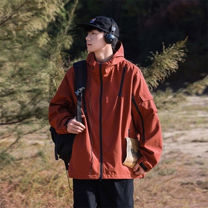 春季新款现货港风夹克三防冲锋衣宽松男外套DSA157B-JK1562-P75图片