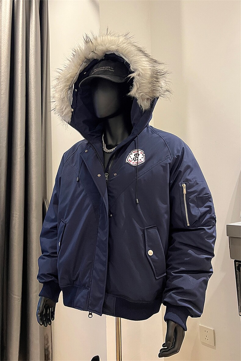 毛领派克服棉衣冬季情侣保暖棉服外套XZ514-2-MY006-P118,男装棉衣,星座514-2(原B239)