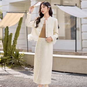 【小香bao款现货】2025新款秋冬时髦时尚小香风法式套装图片