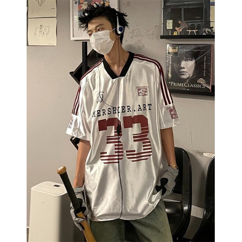 美式冰球服jerseyfit球衣缎面透气短袖T恤男宽松上衣T159,男装T恤,星座1116A（原606A-3）