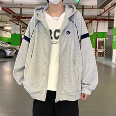 春秋hiphop痞帅开衫卫衣连帽外套男高街ins潮牌上衣W3474-P35，男装夹克，星座512-2