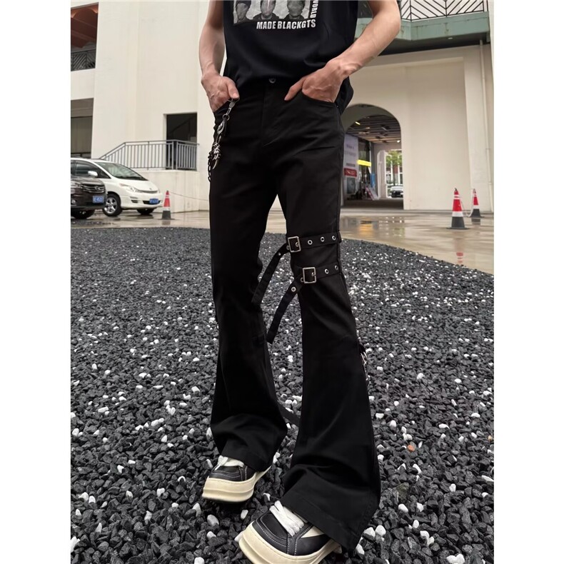 美式复古机能工装裤男女高街vibe潮牌微喇显瘦休闲长裤LB2788-P54,男装工装外套,星座1008