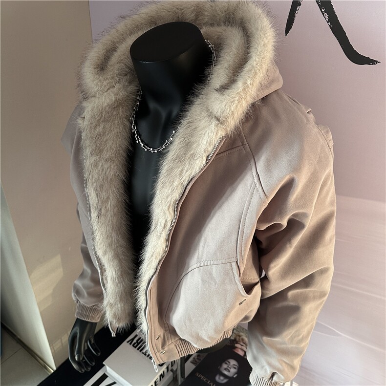 现货设计感毛领连帽棉服棉衣M6104-P120,男装棉衣,星座1109-4
