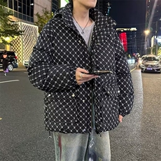 2026年冬季新款情侣羽棉服男装连帽加厚保暖冬装白鸭棉服休闲外套，男装棉衣，星座218-1（原230）