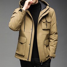 冬季新款中年男士休闲白鹅绒羽绒服保暖连帽外套潮HPHY2117-P368,男装羽绒服,电商B212（原钱塘6029）