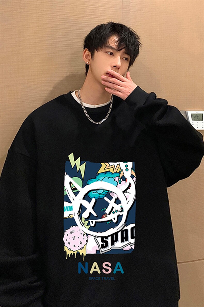 圆领卫衣男大码加厚长袖t恤男2024春S6275-P28,男装卫衣,电商A040