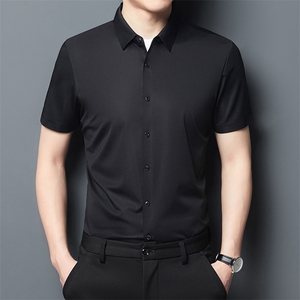 BSS9048男士2023年夏季新款百搭衬衫男短袖商务休闲衬衣男装P58图片