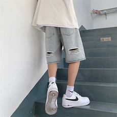 浅蓝色（后破洞）681