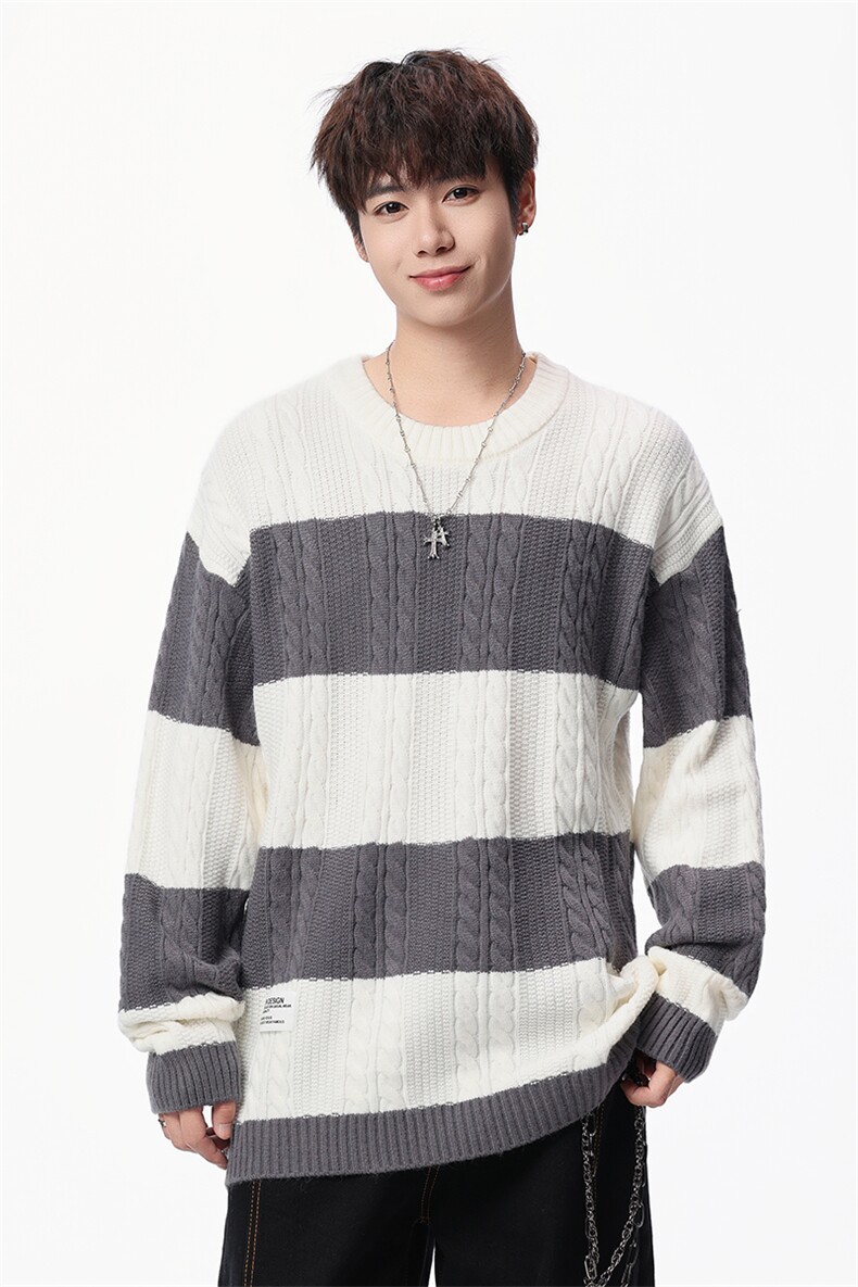 【新品】2025秋冬男士时尚休闲百搭针织毛衣潮流-M121-P45,男装针织衫/毛衣,星座1105-1