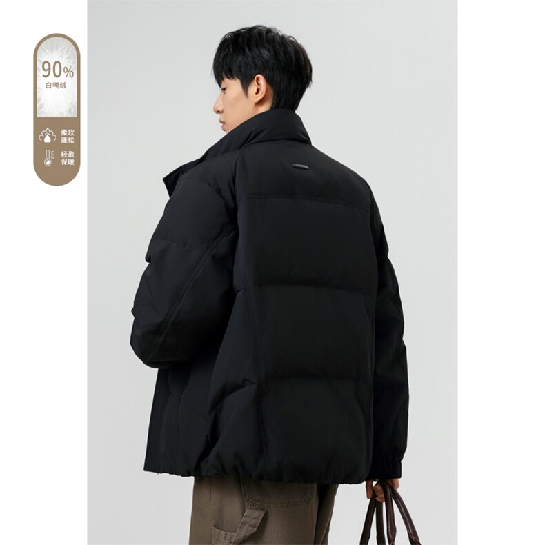 2025冬季新款港风无影大码90%白鸭绒羽绒服M-3XLGC160-特P199,男装羽绒服,电商A022