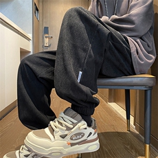 秋冬欧棉绒加绒束脚裤男运动休闲裤A389P60控88，男装卫衣，电商A309