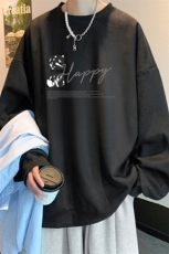 麂皮绒卫衣男大码重磅长袖t恤男JW81431-P35，男装T恤，电商A040