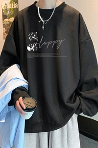 麂皮绒卫衣男大码重磅长袖t恤男 JW81431-P35图片
