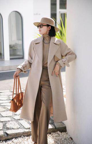 现货，呢料大衣，女装毛呢外套，斯瑞威