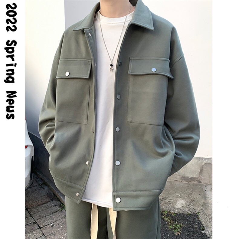现货！2025春装新款呢料外套港风潮牌短款夹克JK201P118控138,男装夹克,星座517A-1