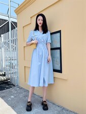 2022夏季新款韩版连衣裙，女装连衣裙，V/A