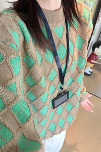 秋季新款套头毛衣男宽松休闲百搭高级感长袖针织衫ZB7149-特价P58图片