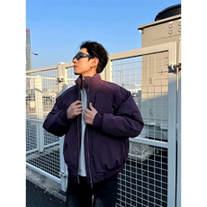 高品质春装新款老钱风美式高街解构立领棒球服飞行夹克潮休闲外套，男装夹克，电商A486-1