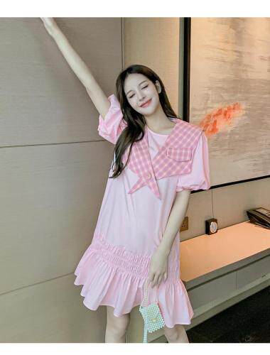 夏季新款二件套连衣裙可脱卸，女装连衣裙，冰雪兒