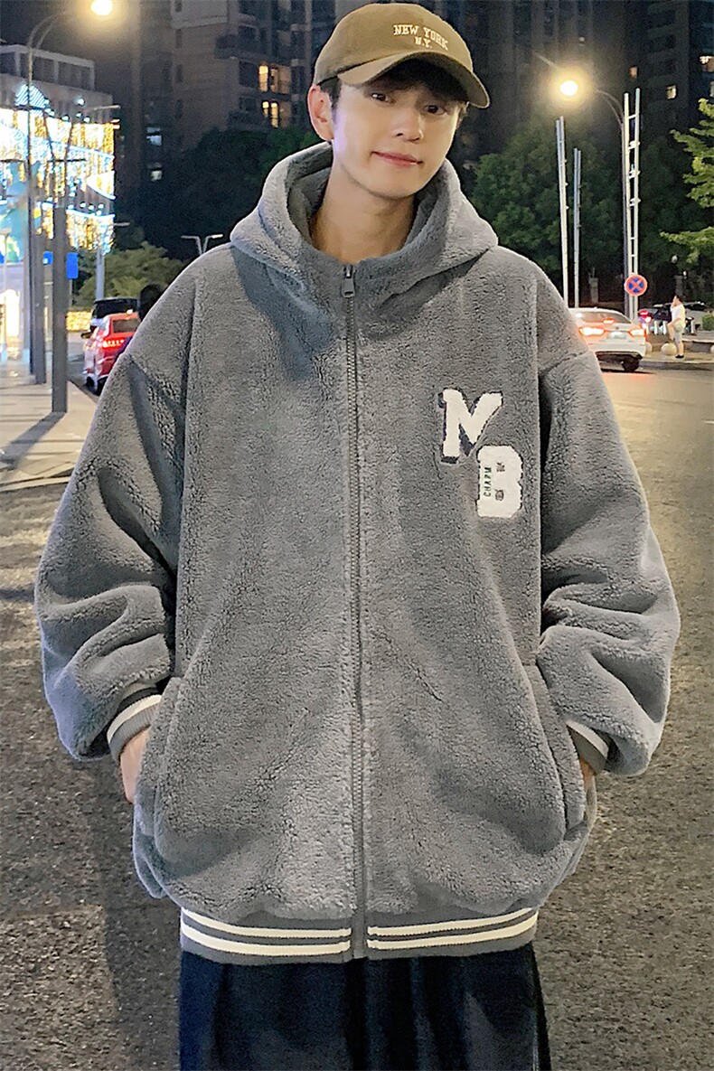 冬装青少年加绒加厚棉衣羊羔绒时尚外套男女同款917-P110控价158,男装棉衣,电商A441-1