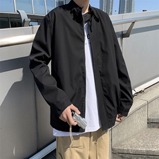 夹克男韩版潮流帅气纯色文艺2023春秋新款ins宽松外套W4730-P53，男装夹克，星座412-2