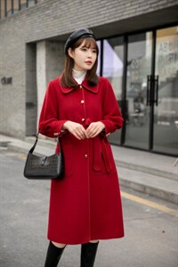 冬装新款：双面羊绒大衣中长款M一X乚，其它，拉思维加丝