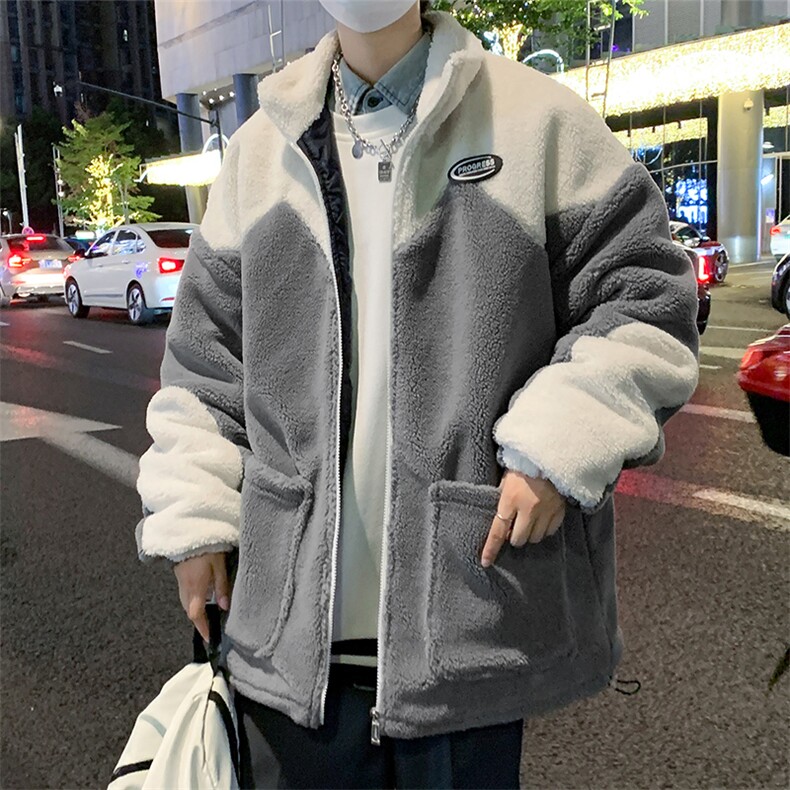 冬款加绒加厚棉衣羊羔绒开衫外套青少年潮流男装MY103P105控价138,男装棉衣,电商A086