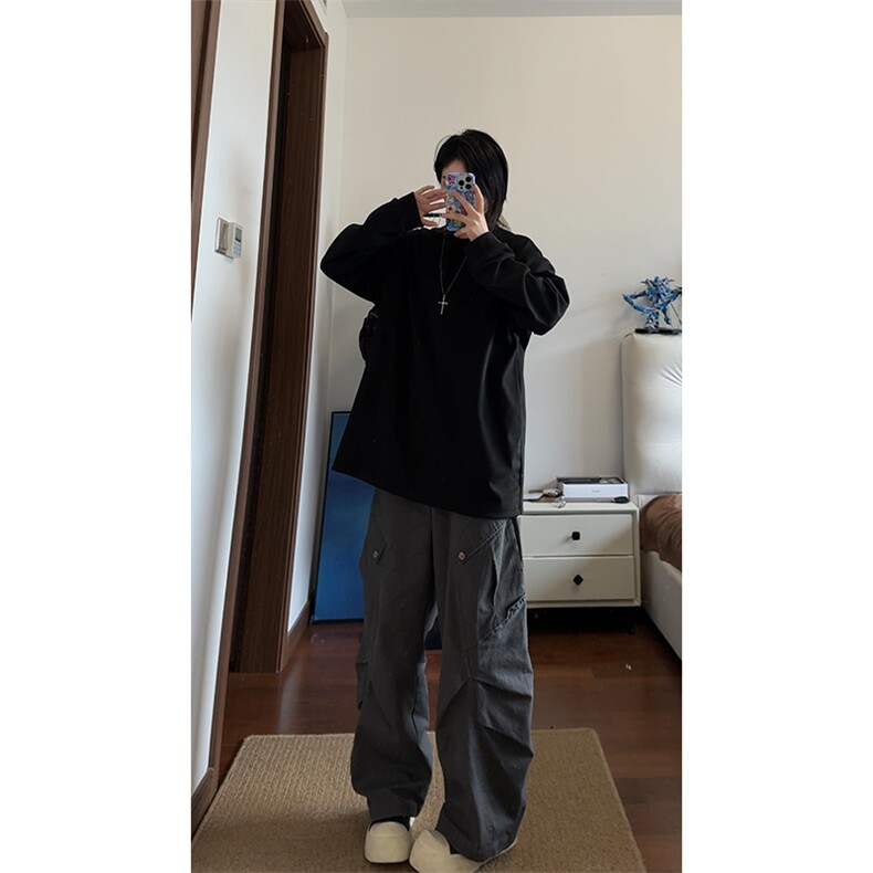 秋冬套头长袖套头圆领T恤德绒打底衫男潮XZ213-V006-P35控58,男装T恤,星座213