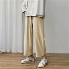 2023夏季新款男士宽松九分裤潮流冰丝薄款休闲裤2025-特批20，男装休闲裤，星座718-1