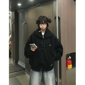 开衫卫衣男女春秋季韩版宽松设计感小众百搭外套潮WYX204-P66图片