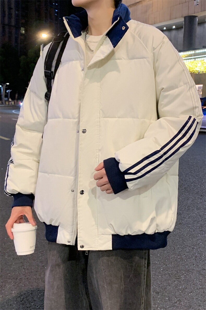 ！2025秋冬新款男士立领撞色棉衣百搭棉服外套MY200特P75,男装棉衣,电商B220