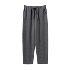 2025百搭时尚简约抽绳款收脚宽松裤子软糯，女装休闲裤，五色羊羊绒