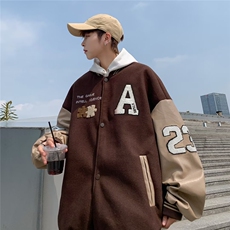 男秋季2023新款长袖棒球服夹克外套W3998P55，男装夹克，星座1116-2
