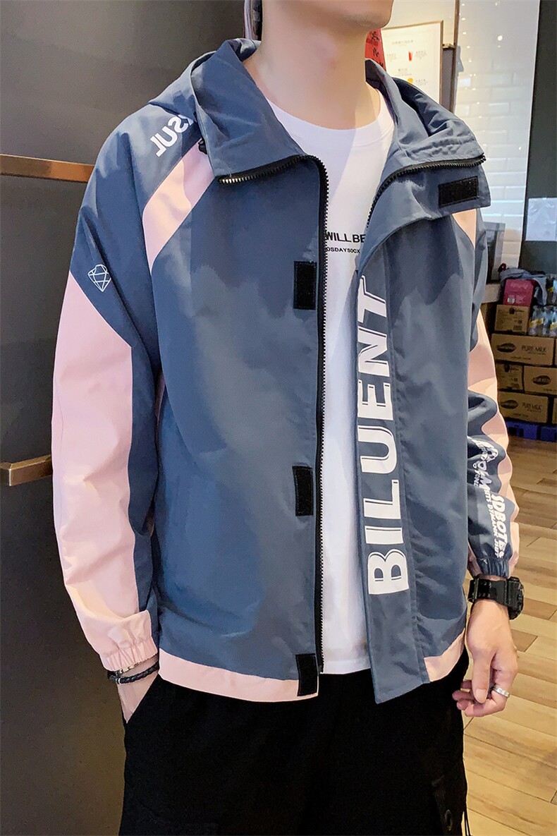 男士外套秋季2021新款韩版潮流棒球服休闲工装夹克男DS874T,男装夹克,电商A102