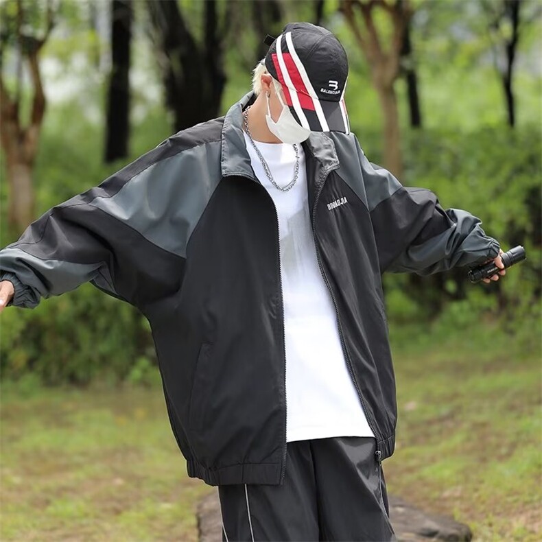 棒球服外套男春秋款衣服潮牌美式复古男装夹克秋季K1950-P53,男装夹克,星座1109-3