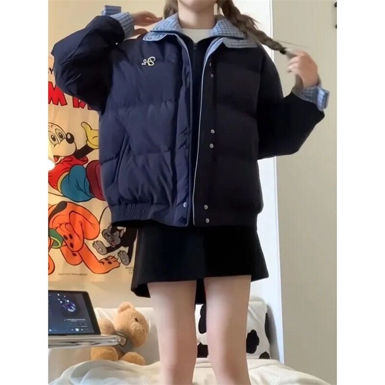 网络图现货宽松外套男女款冬季复古宽松面包服棉服R7633-P105,男装棉衣,星座1005-4