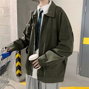 春季港风多口袋工装夹克男ins宽松中性外套网潮牌外衣SY577-p60,男装夹克,星座1008-2